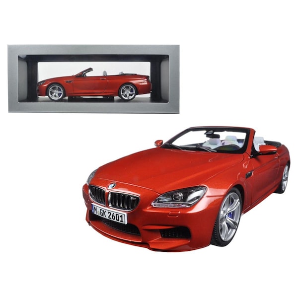 Paragon 1 by 18 Scale Diecast BMW M6 F12M Convertible Sakhir Orange Model Car 97063 - main